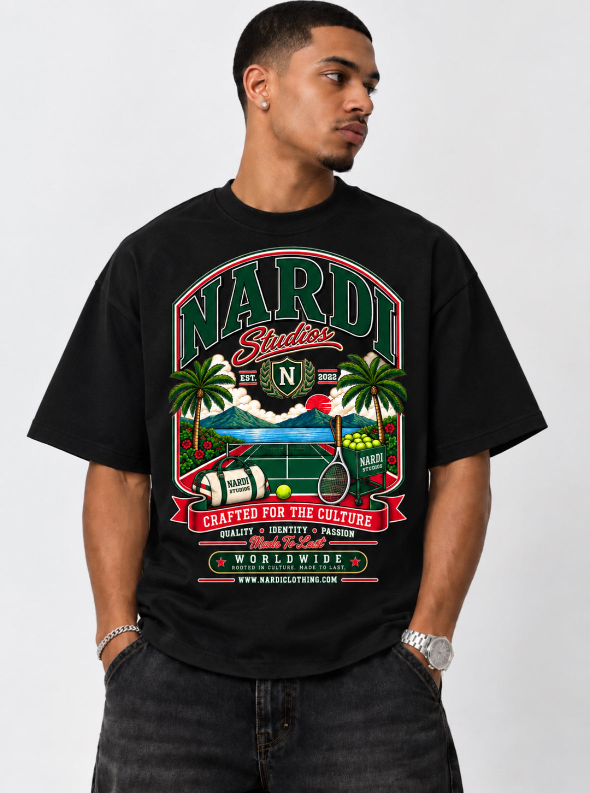 NARDI COURT HERITAGE TEE