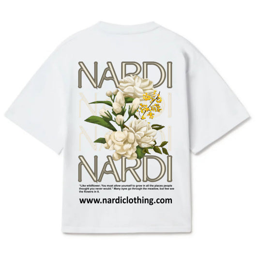 VARSITY FLOWER FIELDS T SHIRT(WHITE)