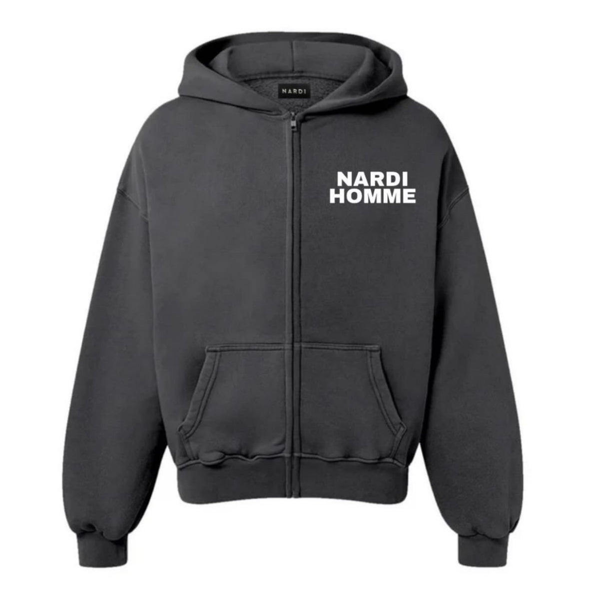 NARDI HOMME FULL ZIP HOODIE (GREY)