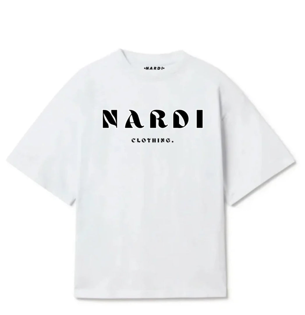 NARDI WHITE EMBLEM T SHIRT