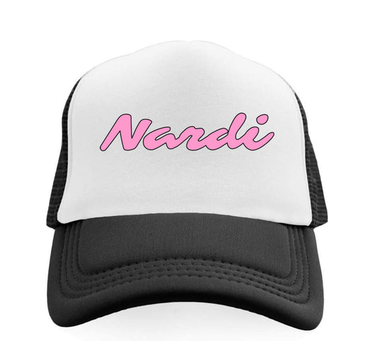 NARDI PINK LOGO TRUCKER HAT