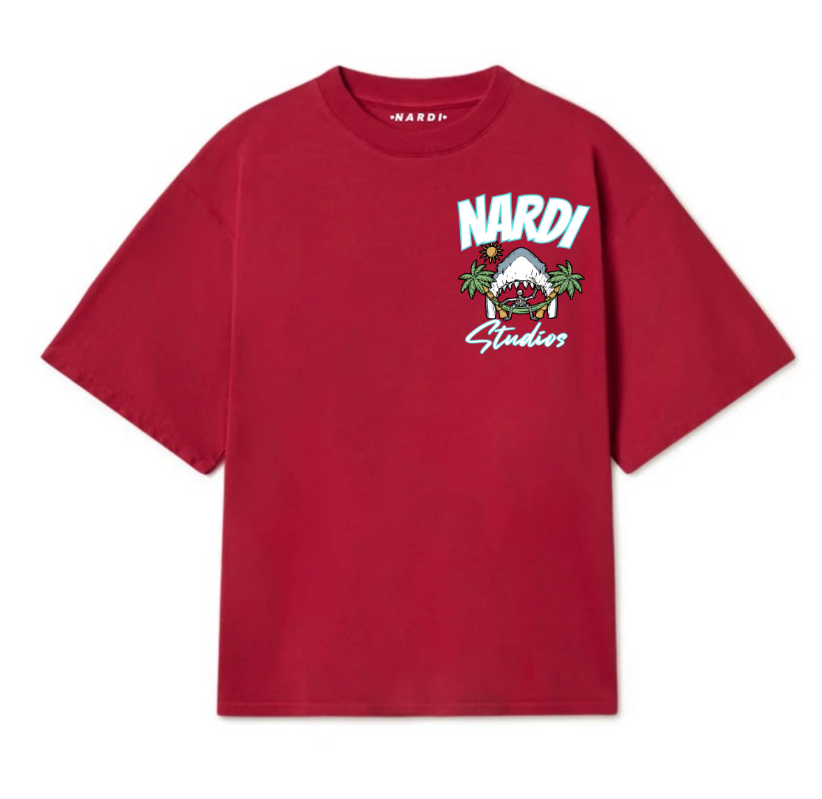 BEACH BONES (RED) T SHIRT (NARDI STUDIOS)