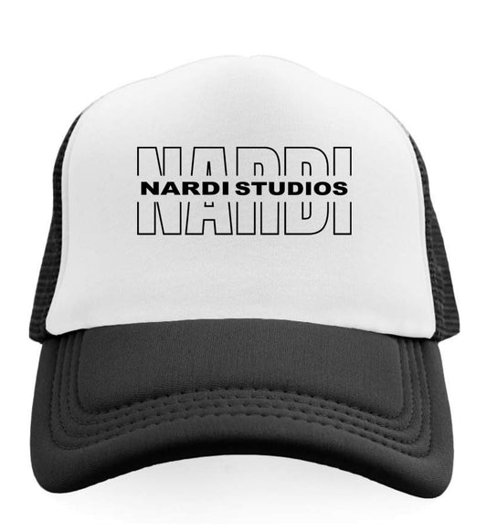 NARDI STUDIOS SIGNATURE SCRIPT TRUCKER HAT