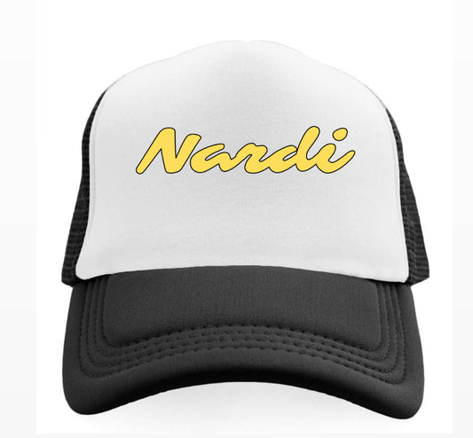 NARDI YELLOW LOGO TRUCKER HAT