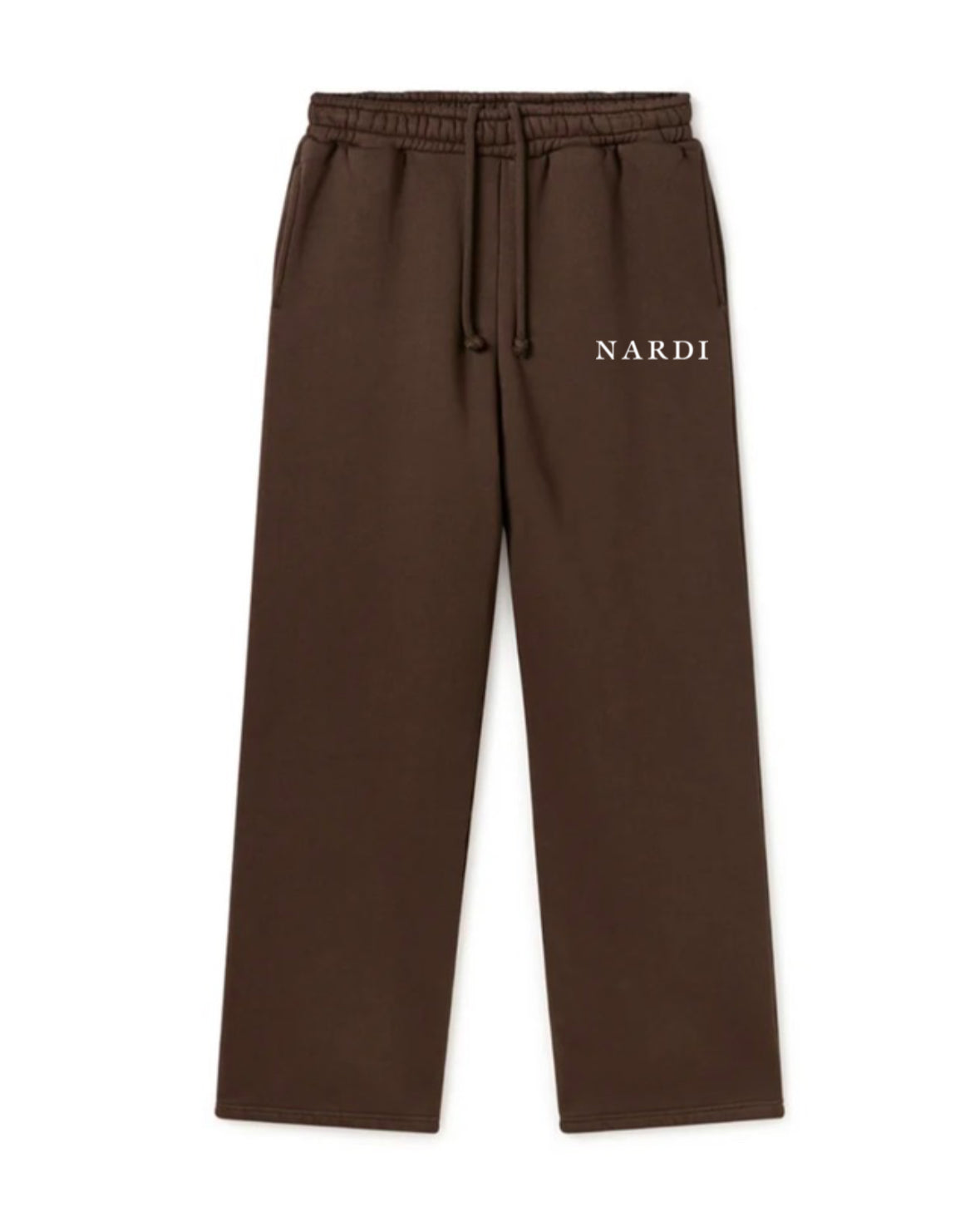 COFFEE BROWN NARDI LOGO PRINT PANT