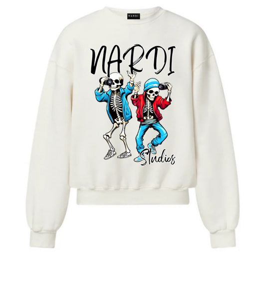 NARDI STUDIOS SKELETON BINOCULARS SWEATSHIRT