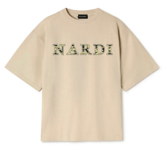 NARDI CAMOUFLAGE PRINT T SHIRT (BEIGE)