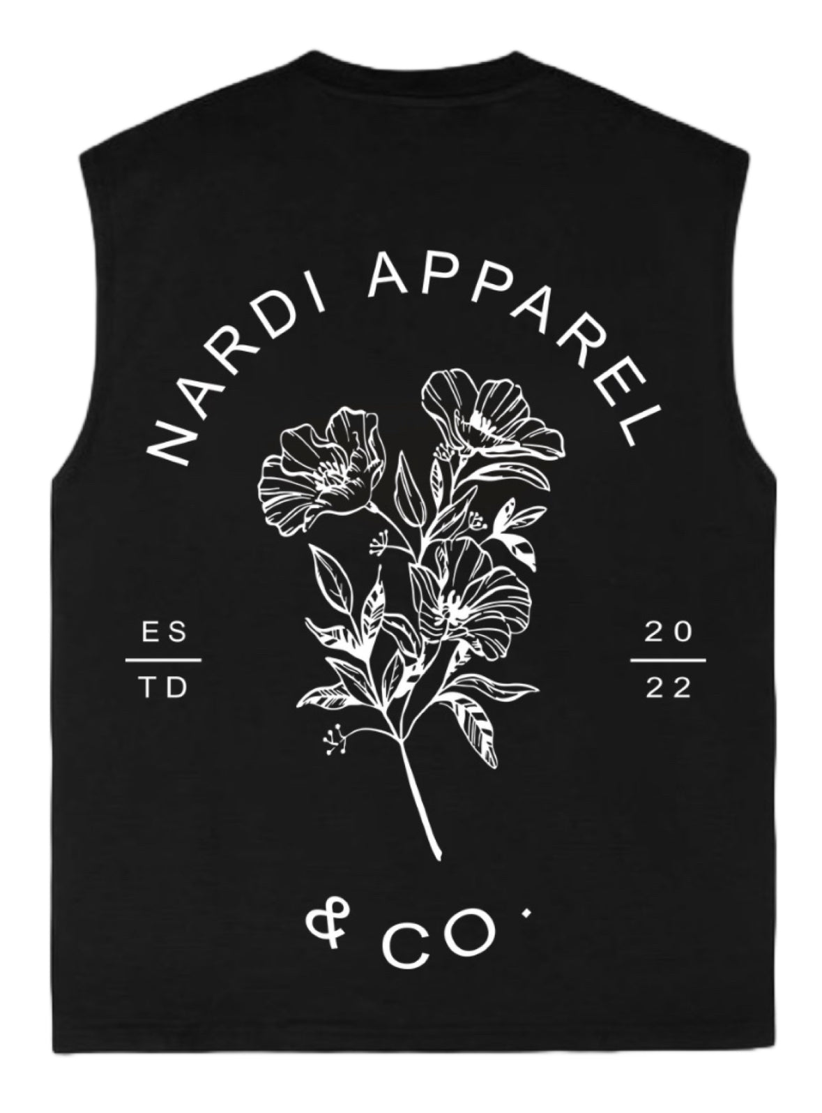 BLACK NARDI PETAL TANKTOP