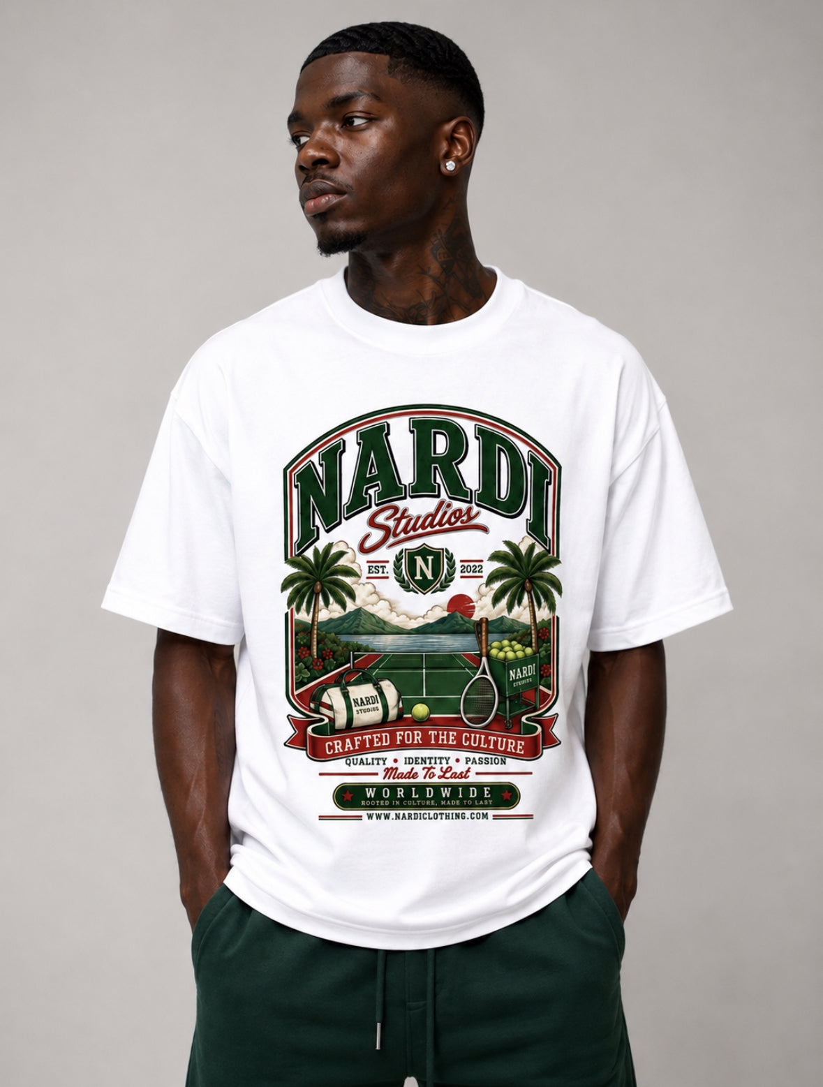 NARDI COURT HERITAGE TEE