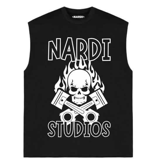 CROSS PISTONS NARDI SKULL SLEEVELESS