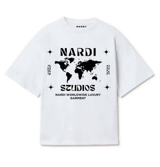 NARDI STUDIOS WORLD MAP T SHIRT