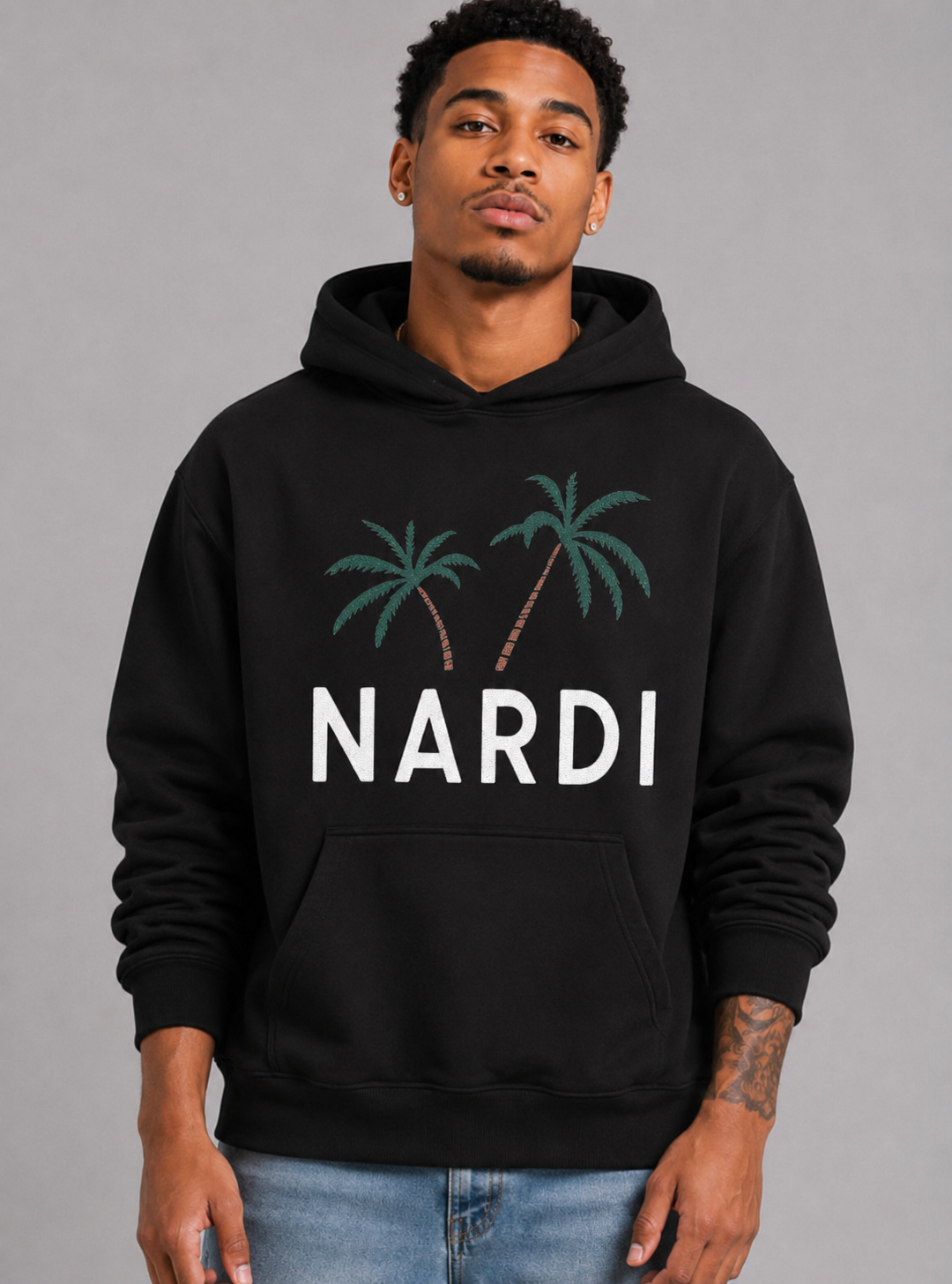 NARDI MIDNIGHT PALM HOODIE