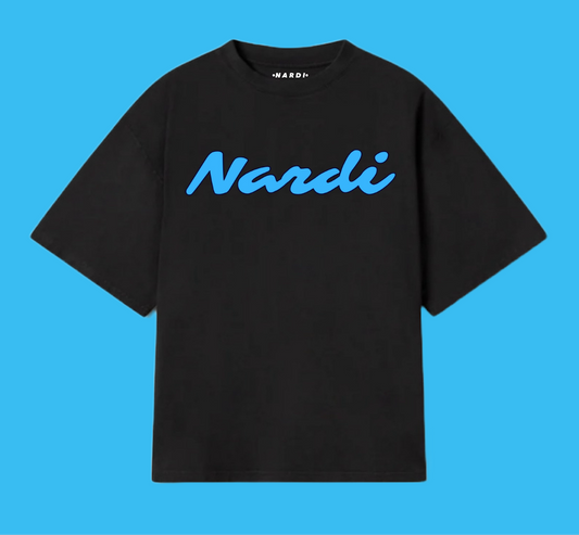 NARDI BLUE LOGO PRINT T SHIRT