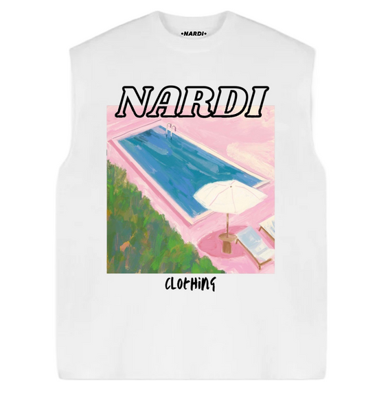 NARDI URBAN POOLSCAPE SLEEVELESS(WHITE)