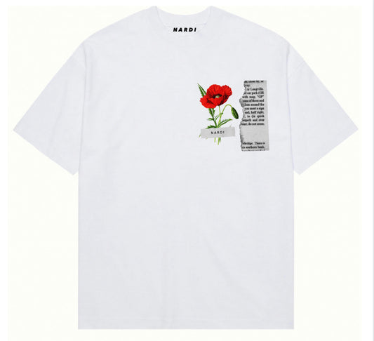 NARDI FLORAL BADGE T SHIRT